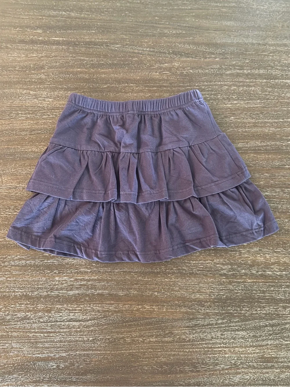 OFC Girls 7 Navy Ruffle Skort